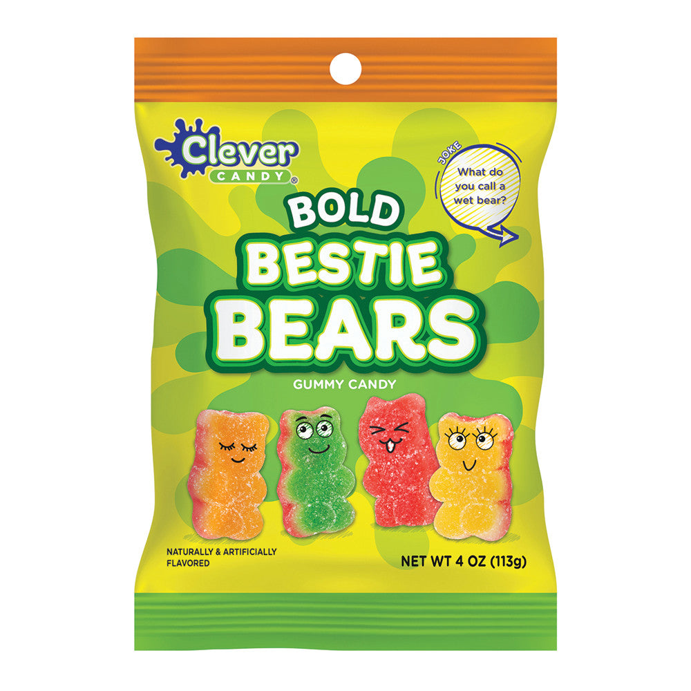 Wholesale Müttenberg Candy Bold Bestie Bears 4 Oz Peg Bag- Bulk