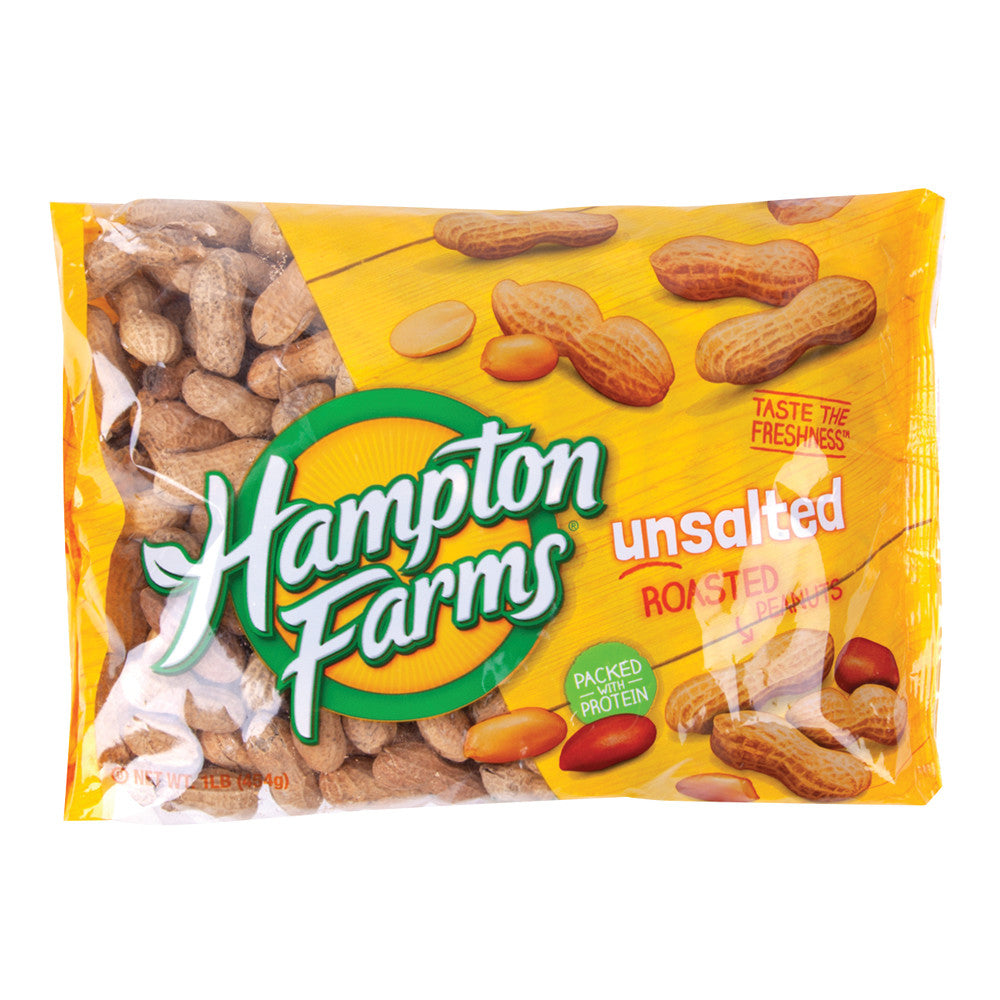 Wholesale Hampton Farms In Shell Unsalted Roasted Peanuts 16 Oz 24 Pack Bulk
