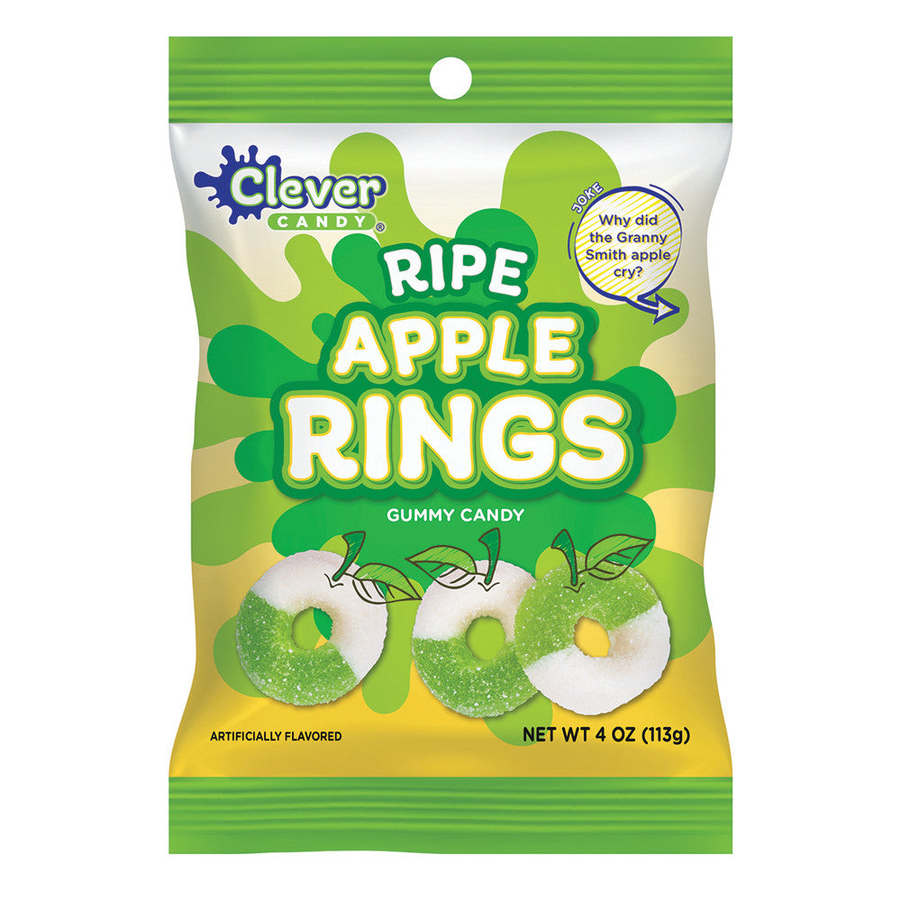 Wholesale Müttenberg Candy Ripe Apple Rings 4 Oz Peg Bag- Bulk
