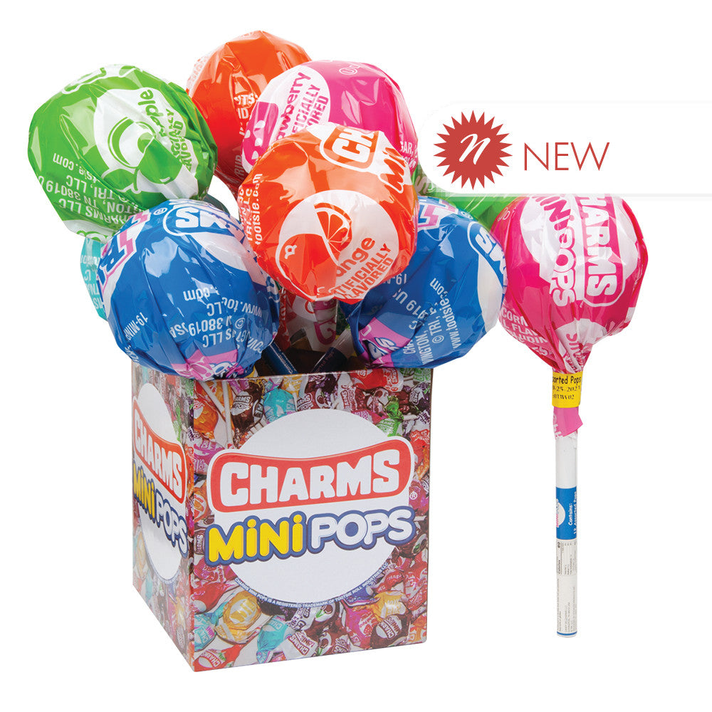 Wholesale Charms - Mini Mega Lollipops - 12 Lollipops - 4.9Oz- Bulk