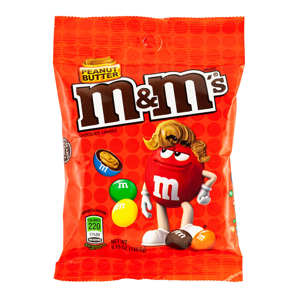 Wholesale M&M'S Peanut Butter 5.1 Oz Peg Bag- Bulk