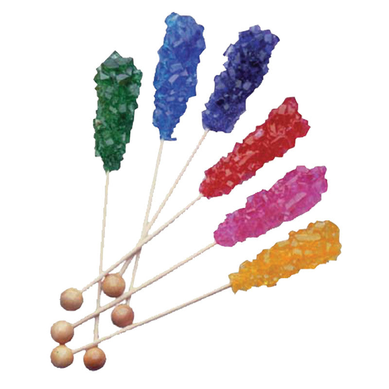 Wholesale Dryden And Palmer Assorted Unwrapped Rock Candy Sticks- Bulk