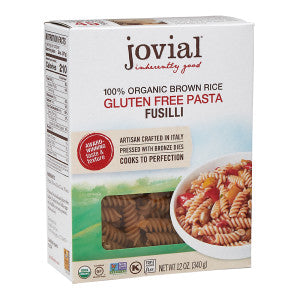 Wholesale Jovial Gluten Free Brown Rice Fusilli Pasta 12 Oz Box 12ct Case Bulk
