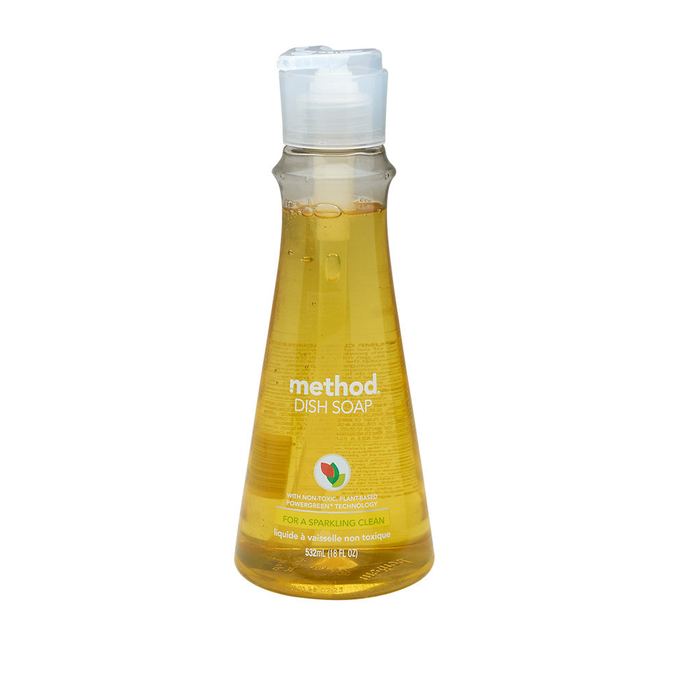Wholesale Method Lemon Mint Dish Soap 18 Oz Pump Bottle- Bulk