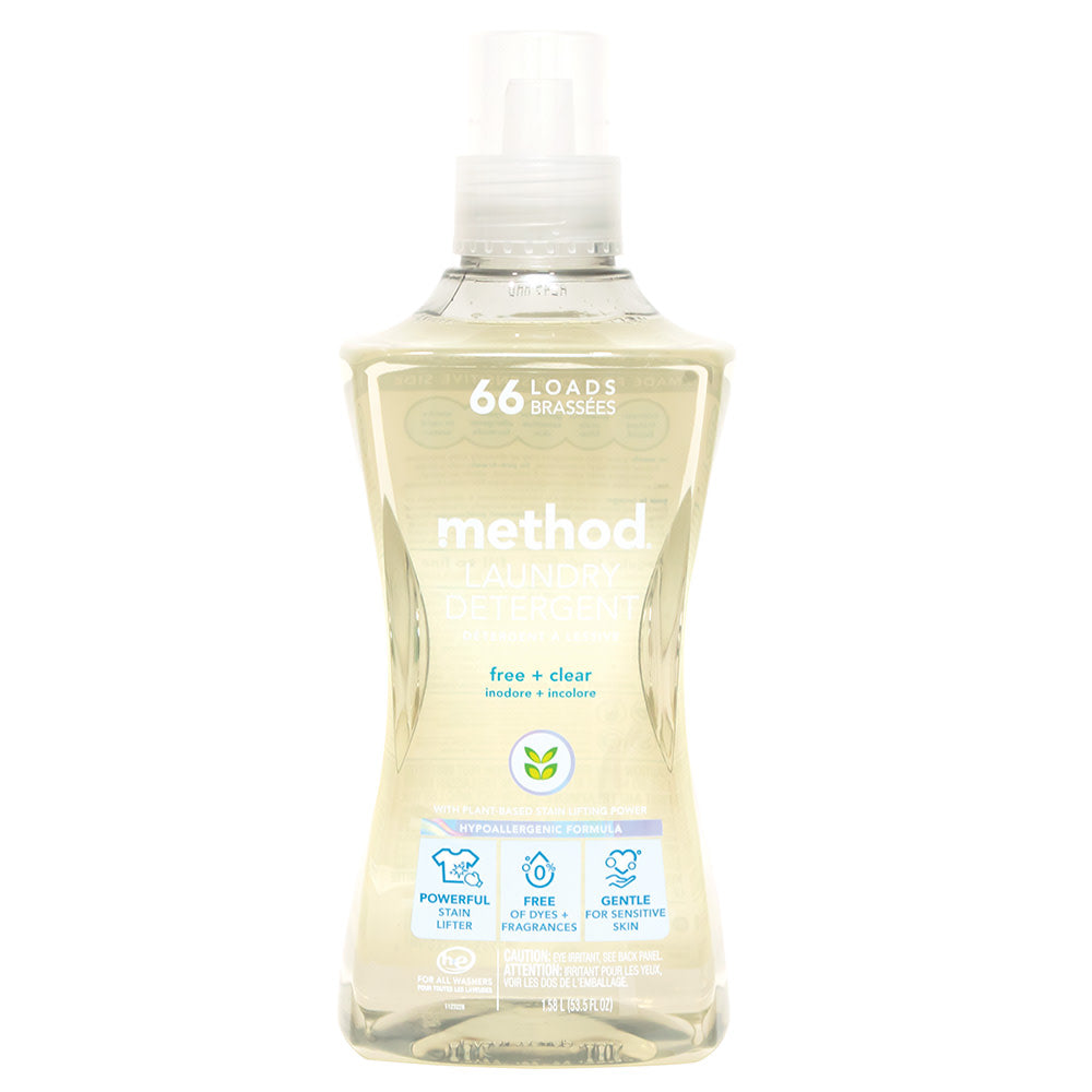 Method 4X Laundry Detergent Free Cleaner 66 Load 53.5 Oz Bottle