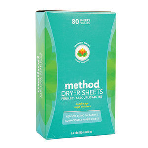 Wholesale Method Beach Sage Dryer Sheet 80 Ct Box Bulk