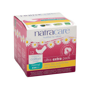 Wholesale Natracare Normal Ultra Xtra Pads With Wings Box- Bulk
