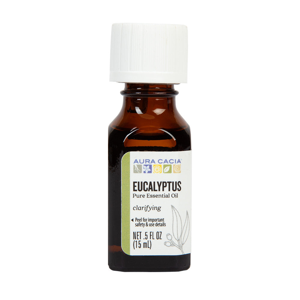 Aura Cacia Eucalyptus Essential Oil 0.5 Oz Bottle