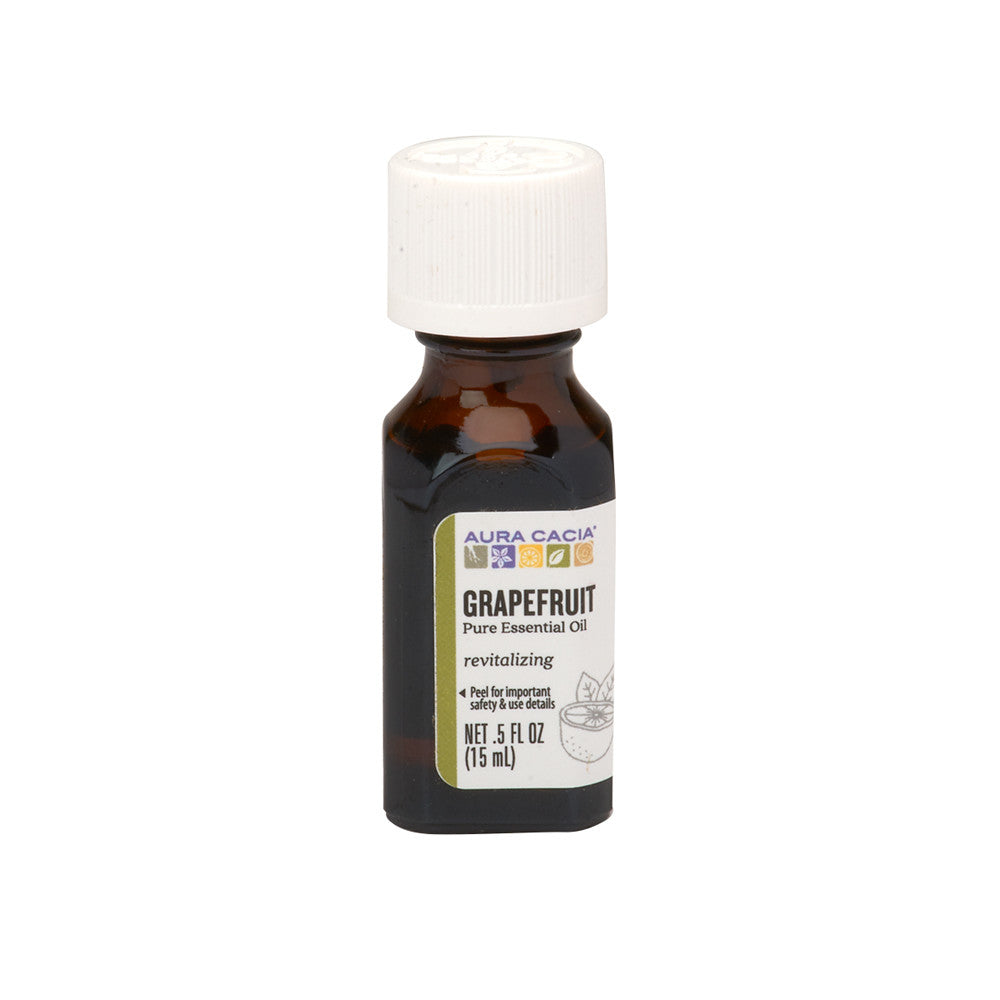 Wholesale Aura Cacia Essential Grapefruit Oil 0.5 Oz Bottle- Bulk