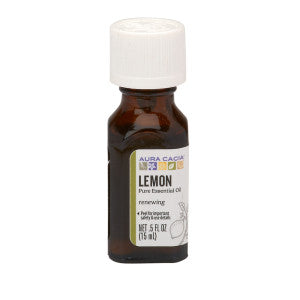 Wholesale Aura Cacia Essential Lemon Oil 0.5 Oz Bottle- Bulk