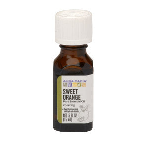 Wholesale Aura Cacia Essential Sweet Orange Oil 0.5 Oz Bottle- Bulk