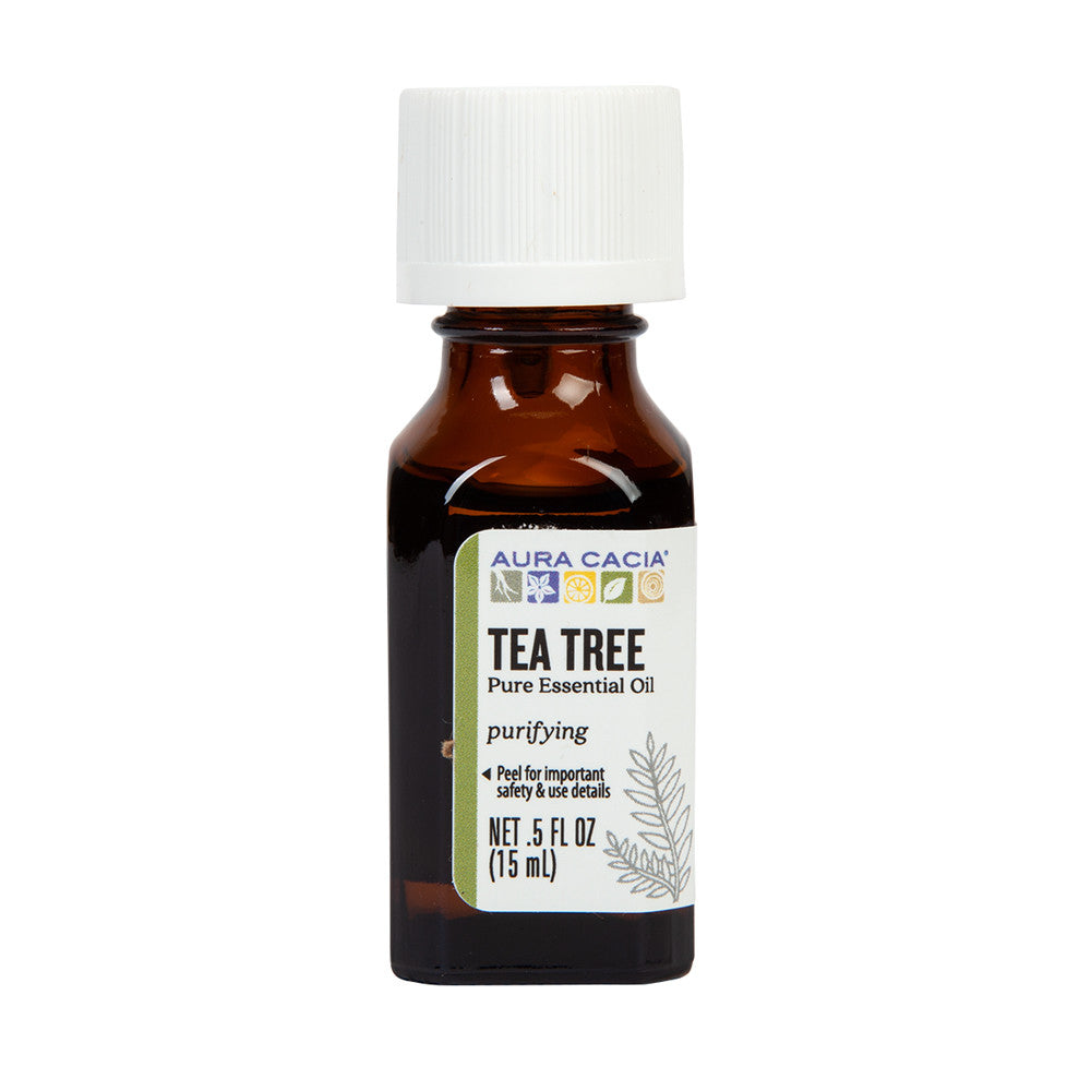 Wholesale Aura Cacia Tea Tree Essential Oil 0.5 Oz Bottle- Bulk