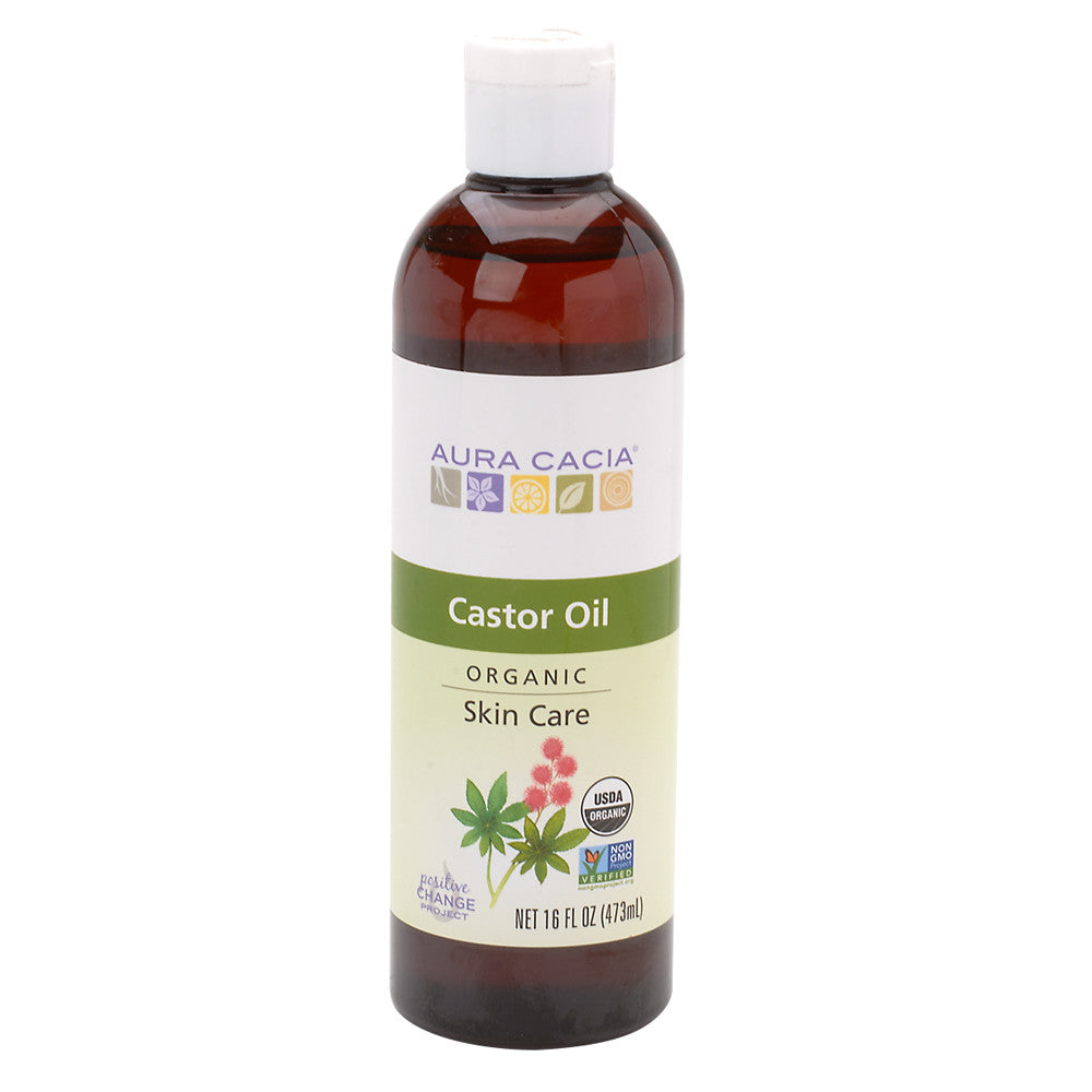 Aura Cacia Skin Care Organic Castor Oil 16 Oz Bottle