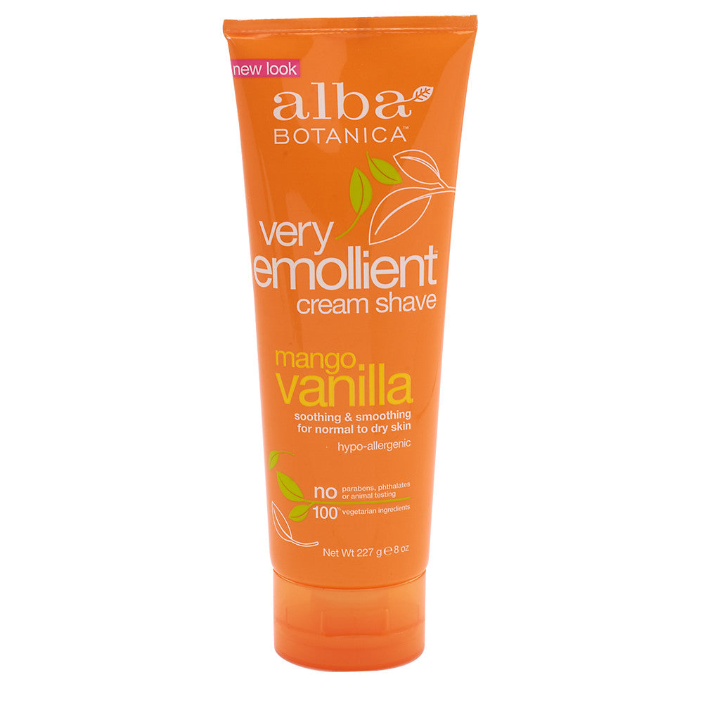 Wholesale Alba Botanica Mango Vanilla Shave Cream 8 Oz Tube- Bulk