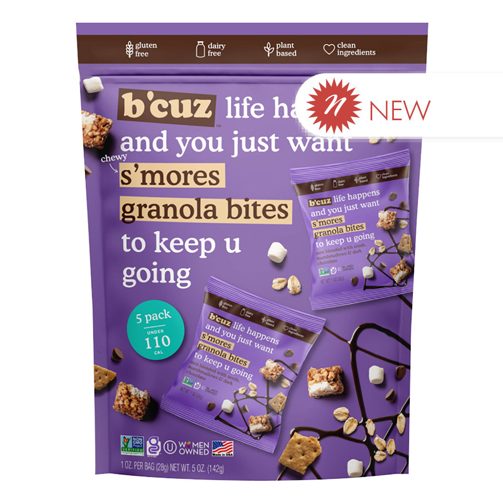 Wholesale B'Cuz S'Mores Granola Bites 5 Oz Pouch- Bulk