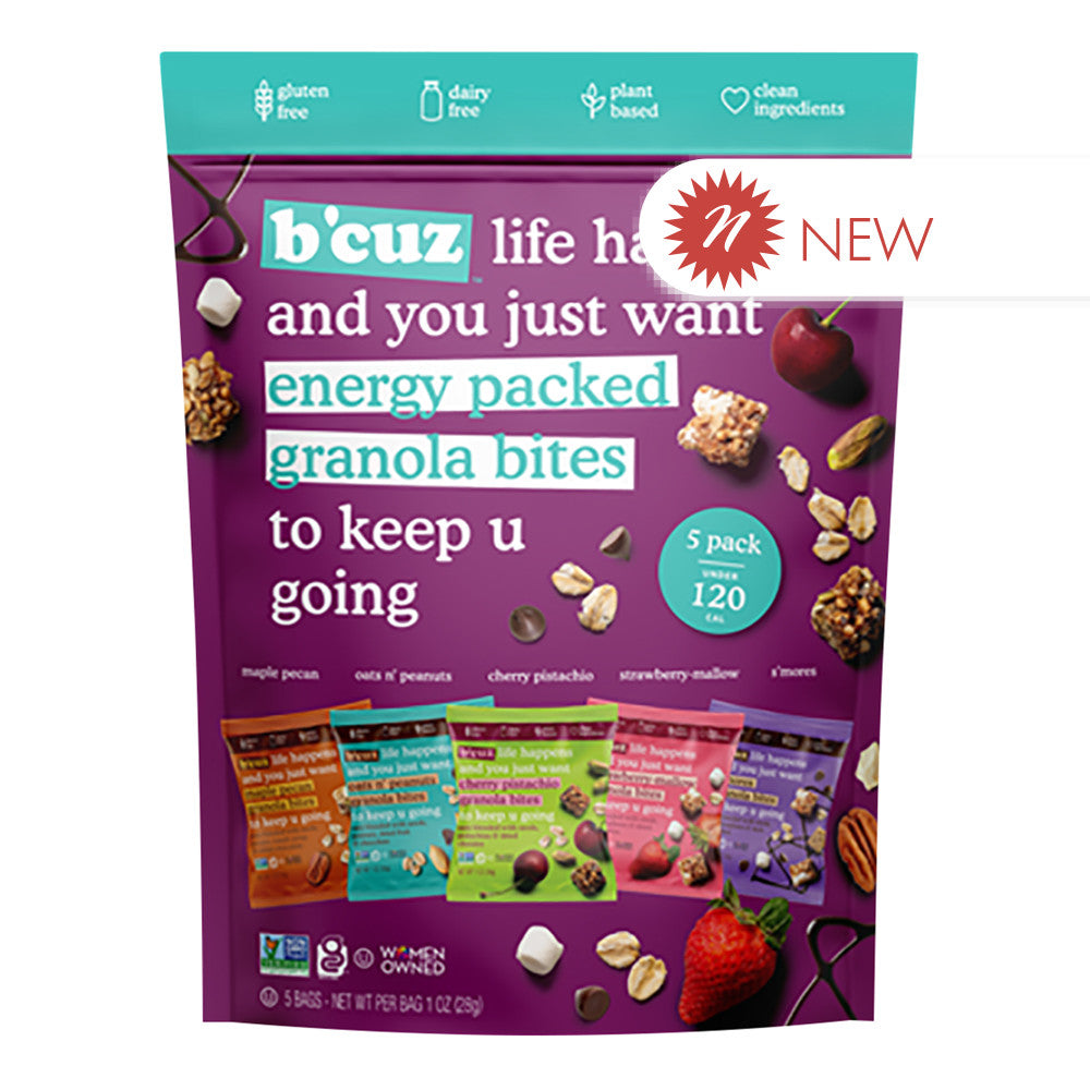 B'Cuz Energy Packed Granola Bites Variety Mix 5 Oz Pouch