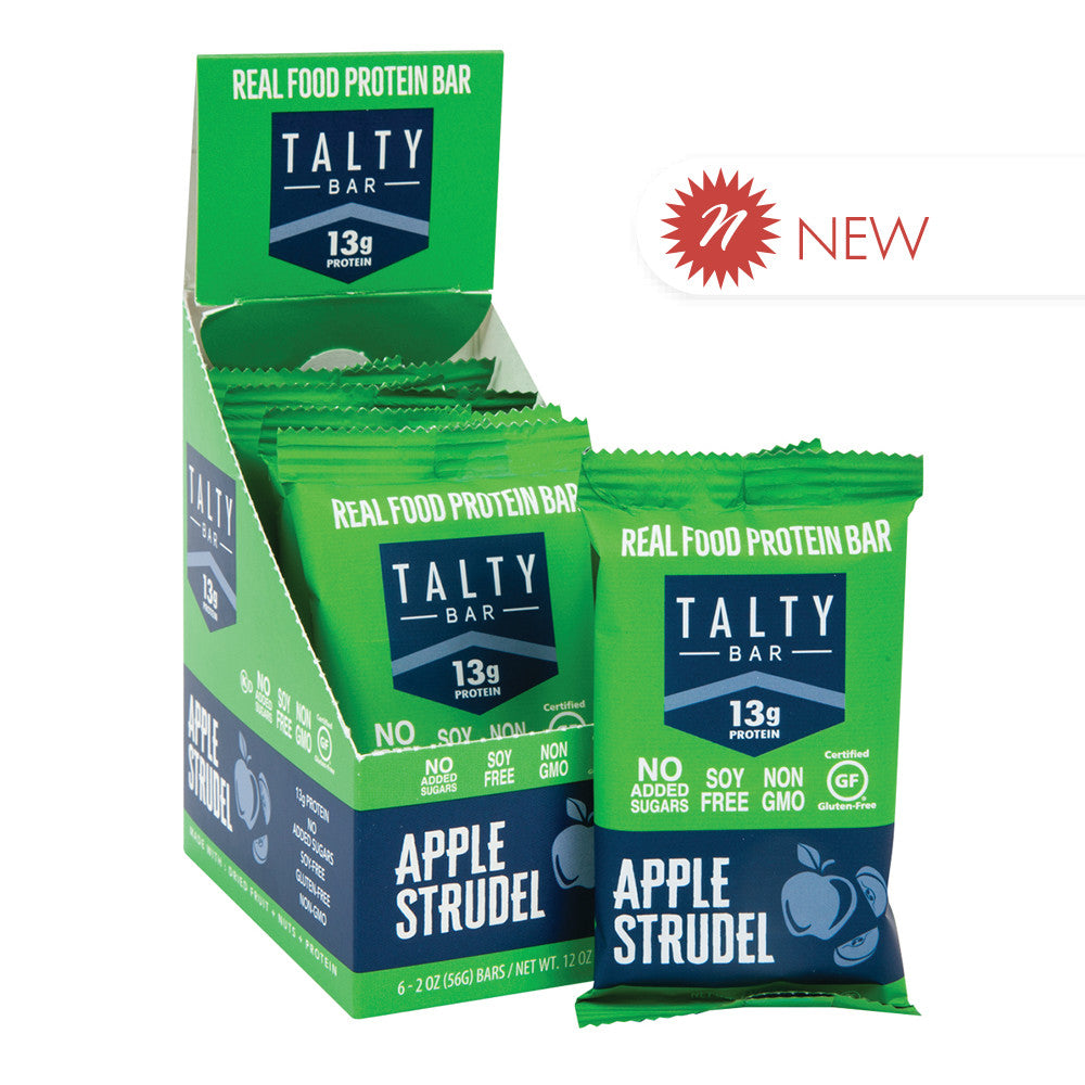 Wholesale Talty Bar Apple Strudel Protein Bar 2 Oz Pouch Bulk