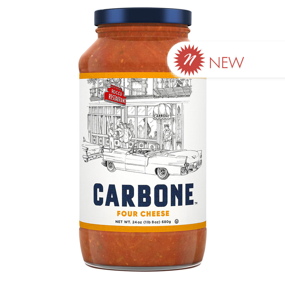 Wholesale Carbone Four Cheese Pasta Sauce 24 Oz Jar- Bulk