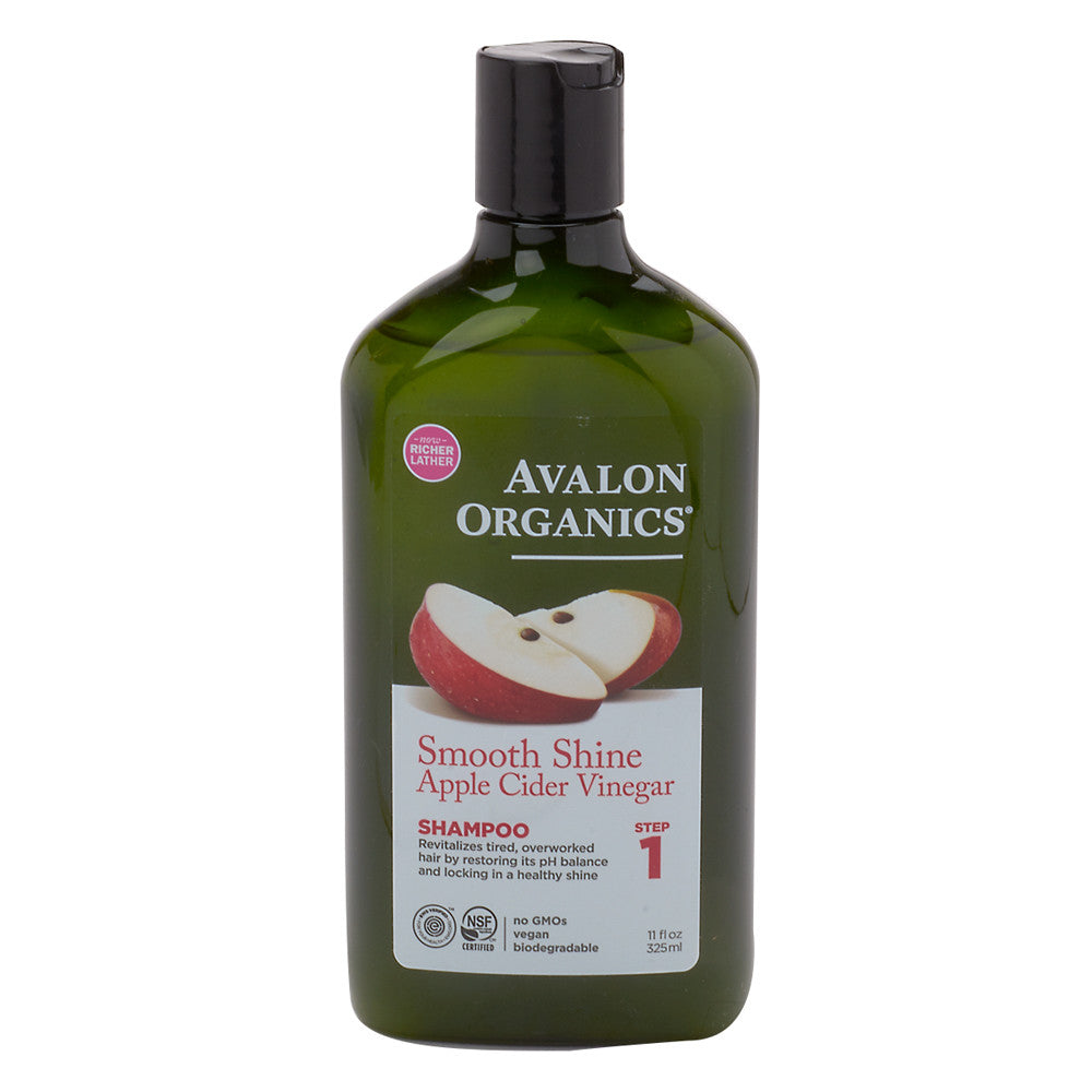 Wholesale Avalon Organics Organic Apple Cider Vinegar Shampoo 11 Oz Bottle- Bulk