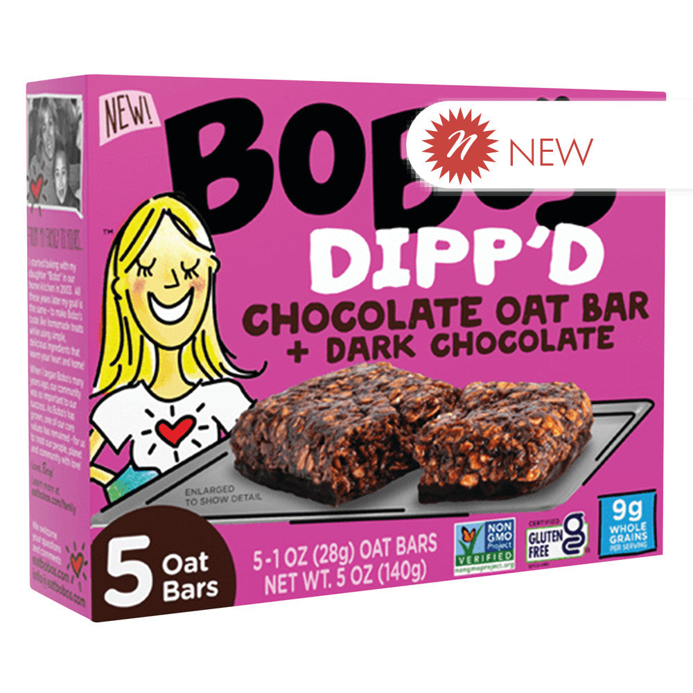 Wholesale Bobo'S Dipp'D Chocolate Oat Bar & Dark Chocolate 5 Oz Bar- Bulk