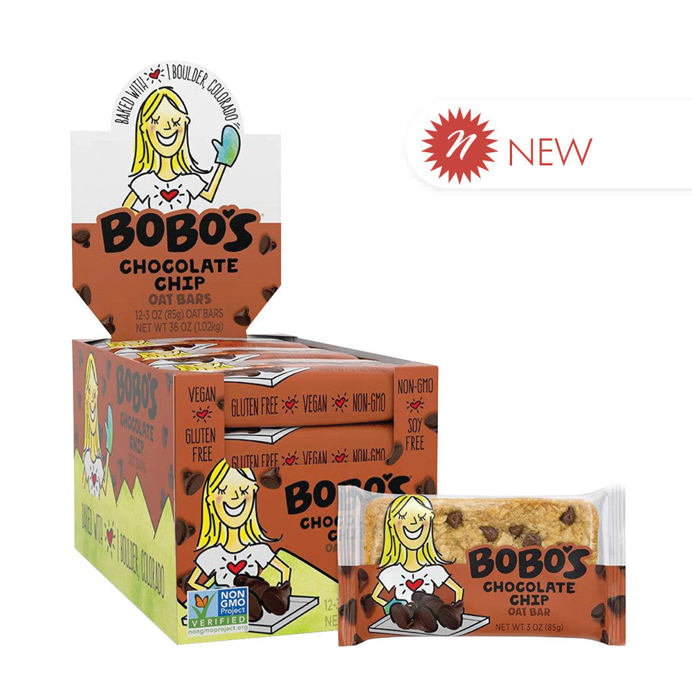 Wholesale Bobo'S Chocolate Chip Oat Bar 3 Oz Bulk