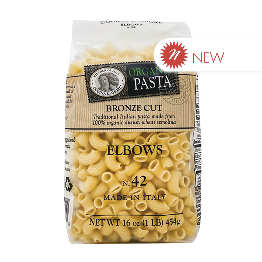 Wholesale Cucina & Amore - Org Pasta Elbows - 16Oz- Bulk