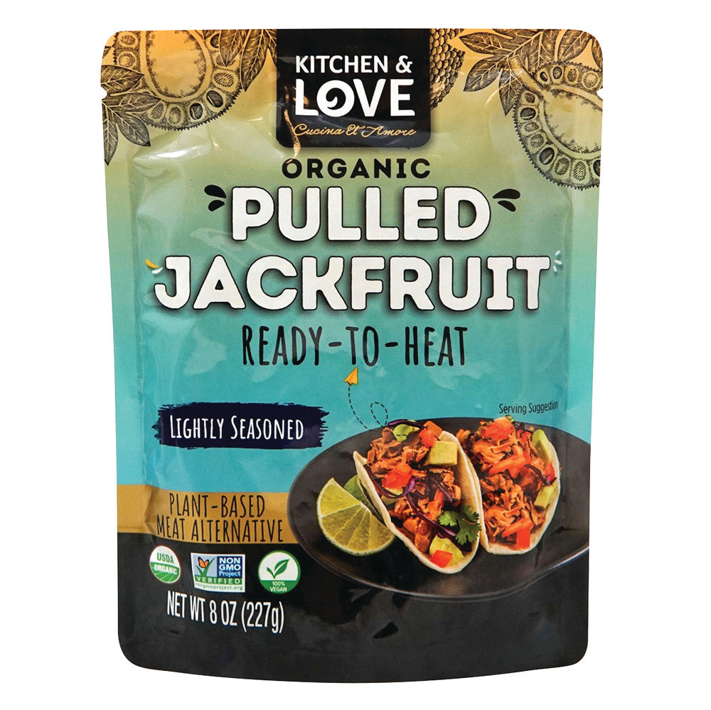 Wholesale Kitchen & Love Organic Pulled Jackfruit Lightly Seasoned 8 Oz Bulk