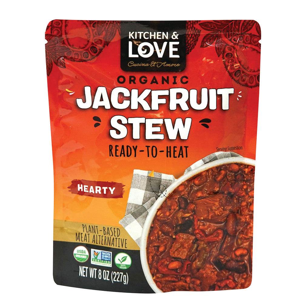 Wholesale Kitchen & Love Organic Jackfruit Stew Hearty 8 Oz Pouch- Bulk