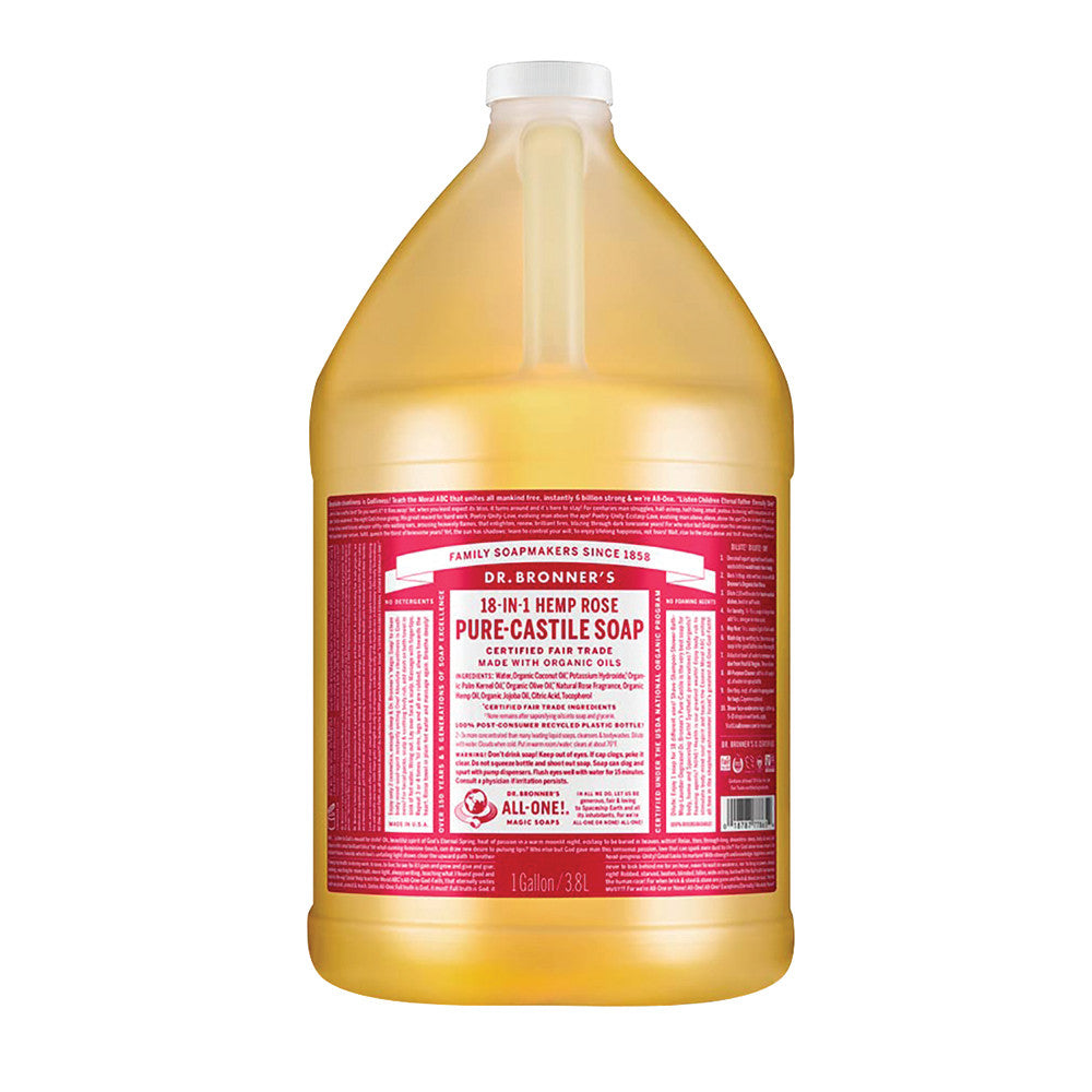 Wholesale Dr. Bronner'S Rose Castile Soap 1 Gallon Jug- Bulk