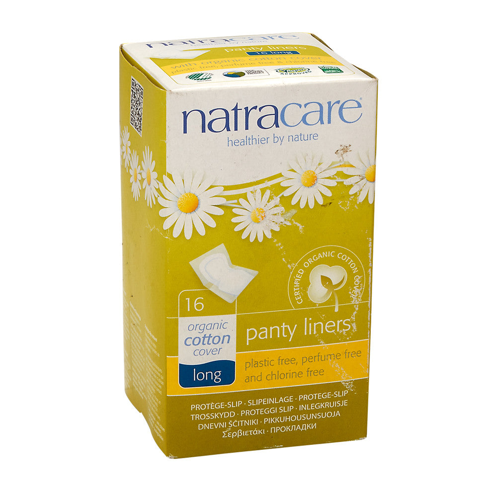 Natracare Long Wrapped Panty Liners Box