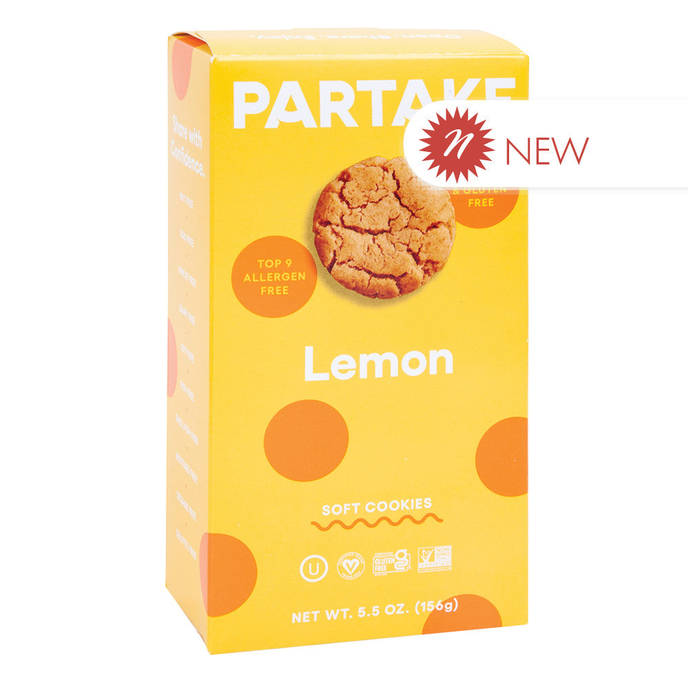Wholesale Partake Lemon Soft Cookies 5.5 Oz Box Bulk