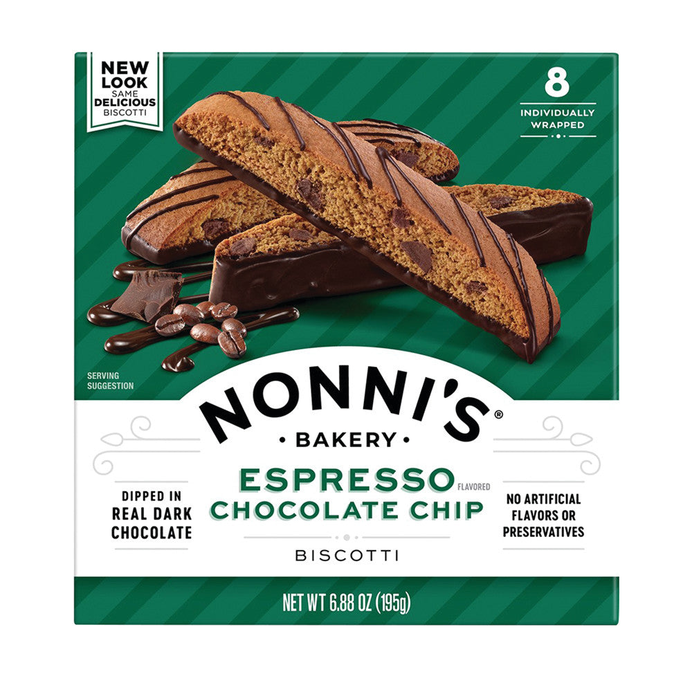 Wholesale Nonni'S - Biscotti Espresso Chocolate Chip(8Ct) - 6.88Oz- Bulk