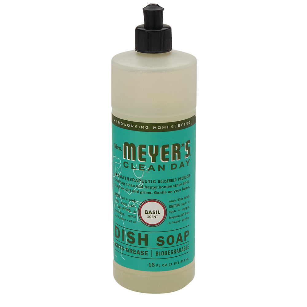 Wholesale Mrs. Meyer'S Basil Liquid Dish Soap 16 Oz Bottle- Bulk