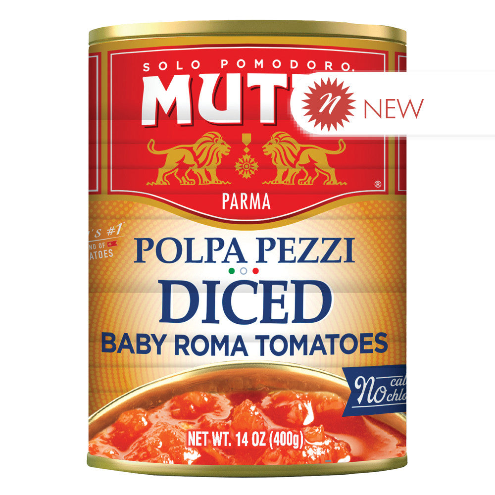 Wholesale Mutti Diced Baby Roma Tomatoes 14 Oz Jar- Bulk