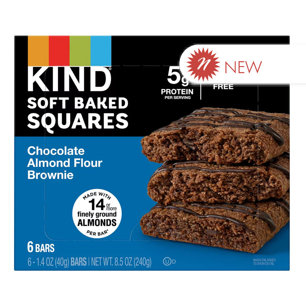 Wholesale Kind Chocolate Almond Flour Brownie 1.4 Oz Bar 6 Count Box Bulk