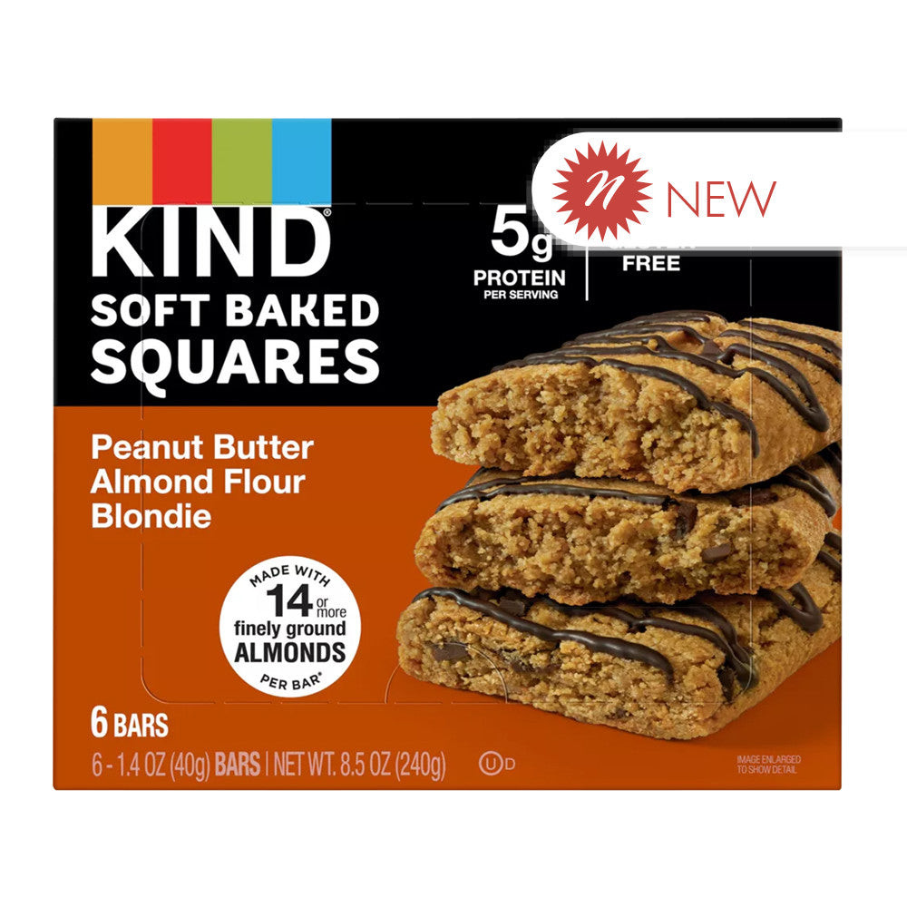 Wholesale Kind Peanut Butter Almond Flour Blondie 1.4 Oz Bar 6 Count Box- Bulk