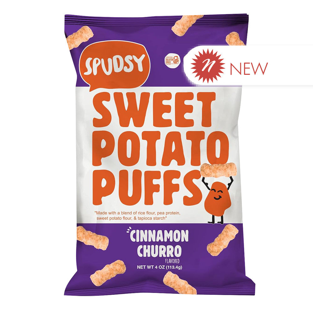 Spudsy - Sweet Potato Puffs - Churro - 4Oz