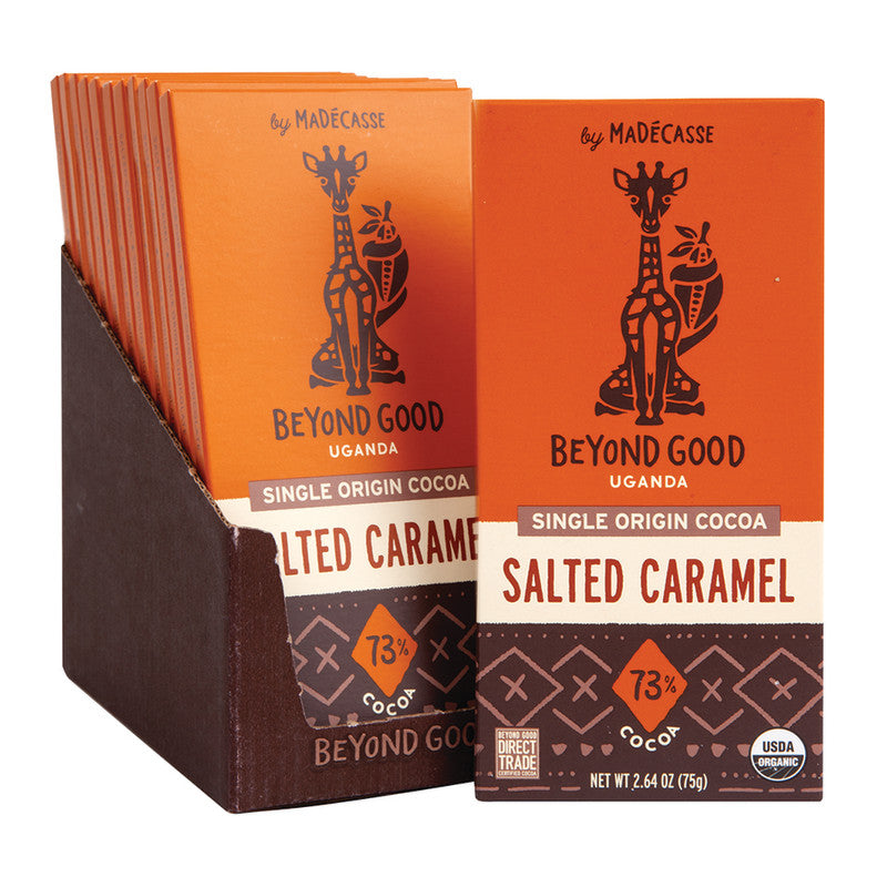 Wholesale Madecasse Beyond Good Chocolate Salted Caramel 2.64 Oz Bar- Bulk