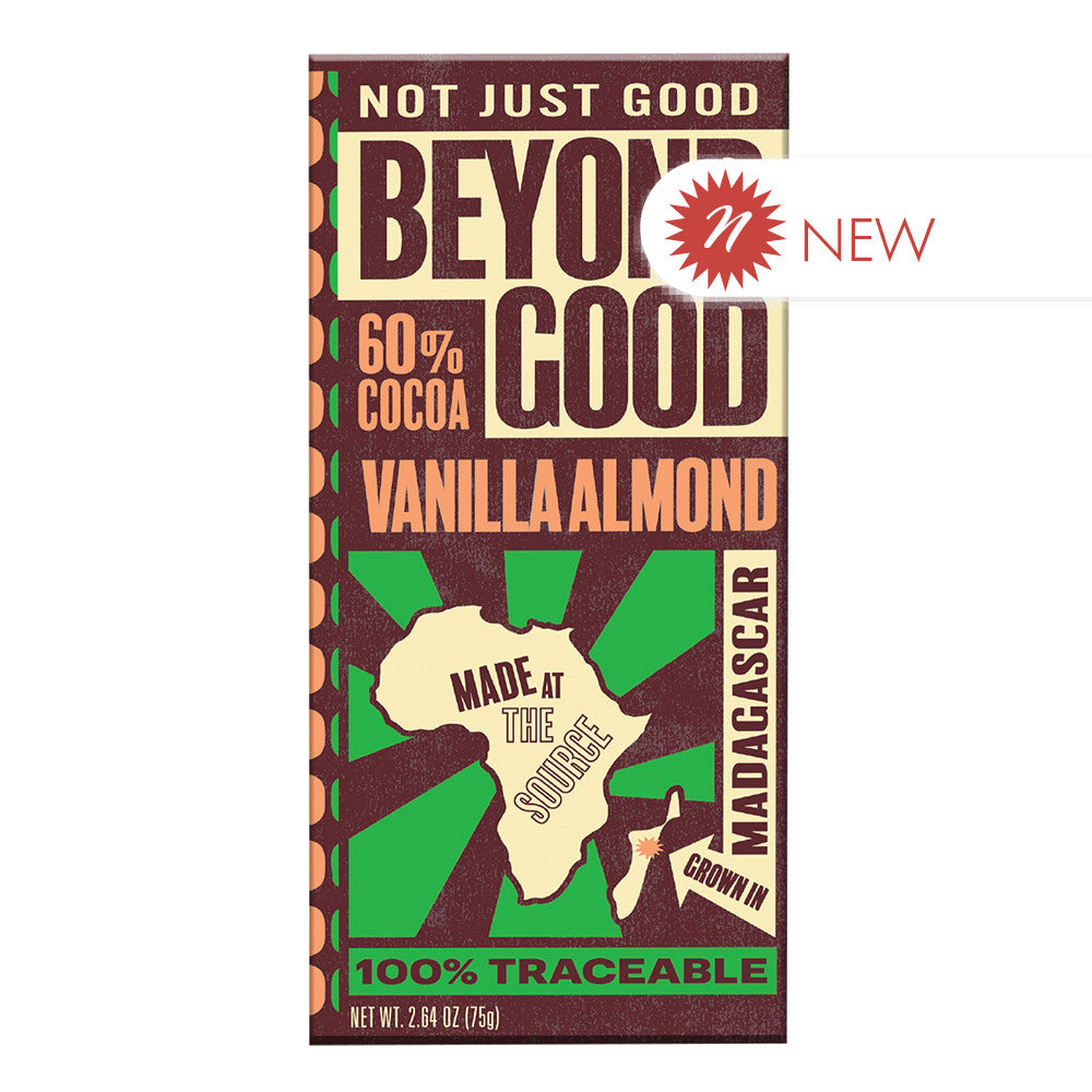 Beyond Good - Bar - 60% Vanilla Almond - 2.64Oz