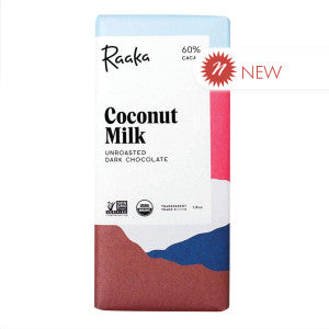Wholesale Raaka Bar 60% Dark Chocolate Coconut Milk 1.8 Oz Bar Bulk