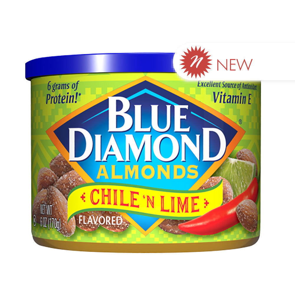 Wholesale Blue Diamond - Almonds - Can Chile And Lime - 6Oz- Bulk