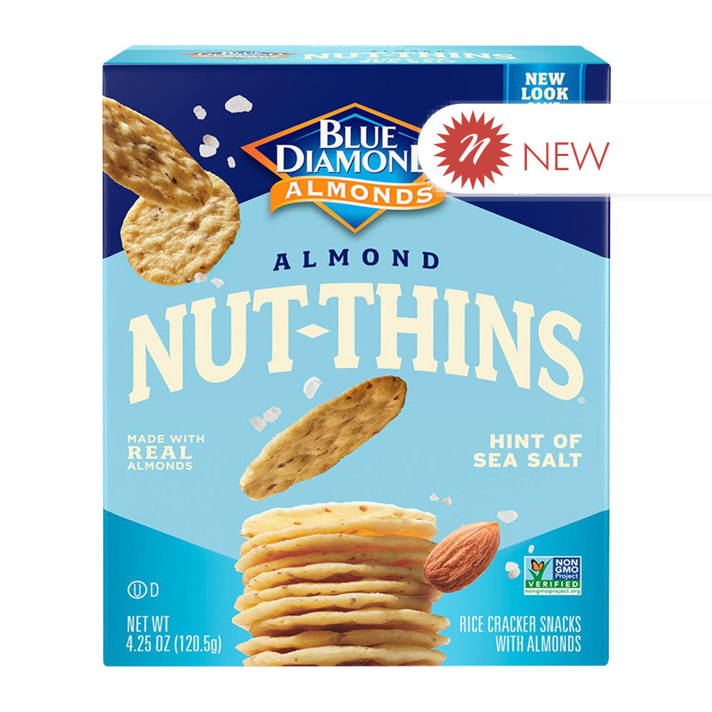 Wholesale Blue Diamond - Nut Thins - Hint Of Sea Salt - 4.25Oz- Bulk