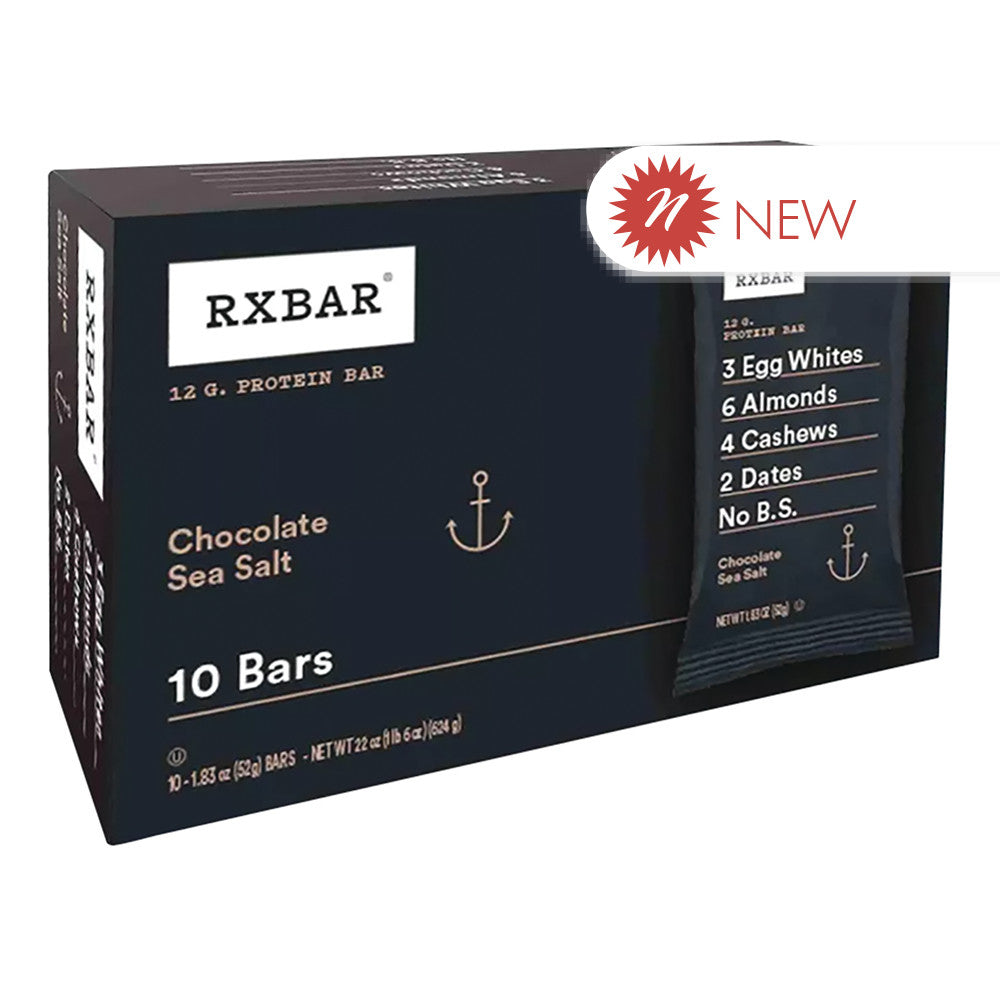 Wholesale Rx Bar - Chocolate Sea Salt (10Ct) - 18.3Oz- Bulk