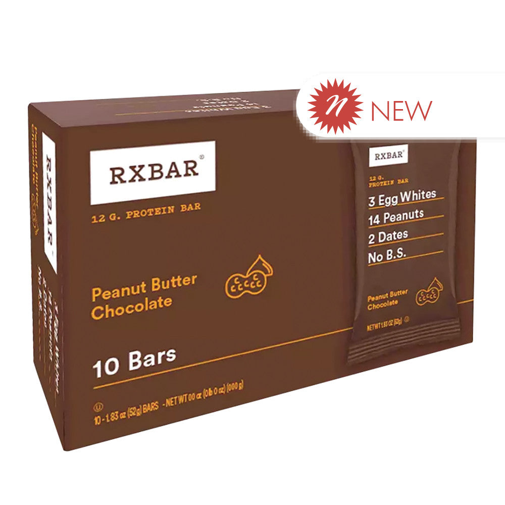 Wholesale Rx Bar - Chocolate Peanut Butter (10Ct) - 18.3Oz- Bulk