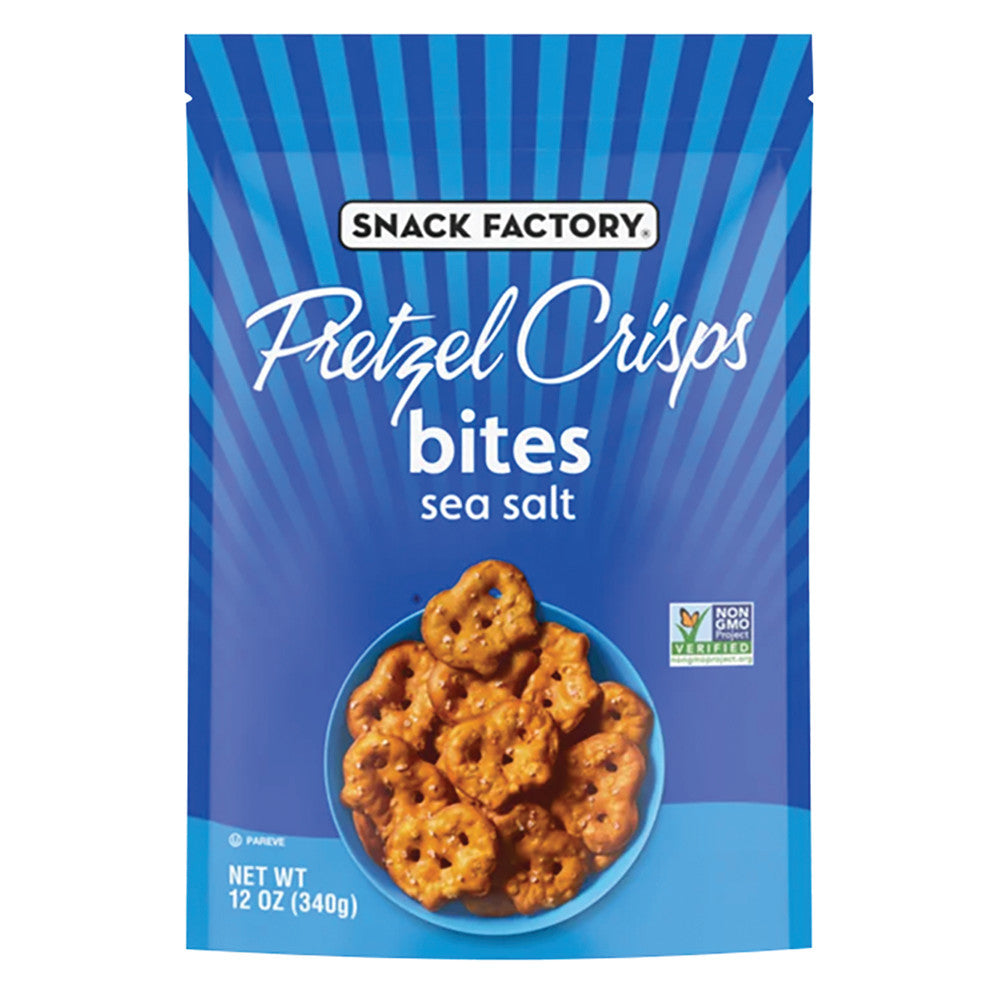Wholesale Pretzel Crisps Bites Sea Salt 12 Oz Bag- Bulk