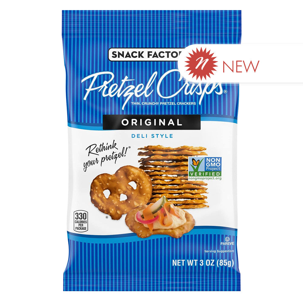Wholesale Pretzel Crisps - Original 3Oz- Bulk