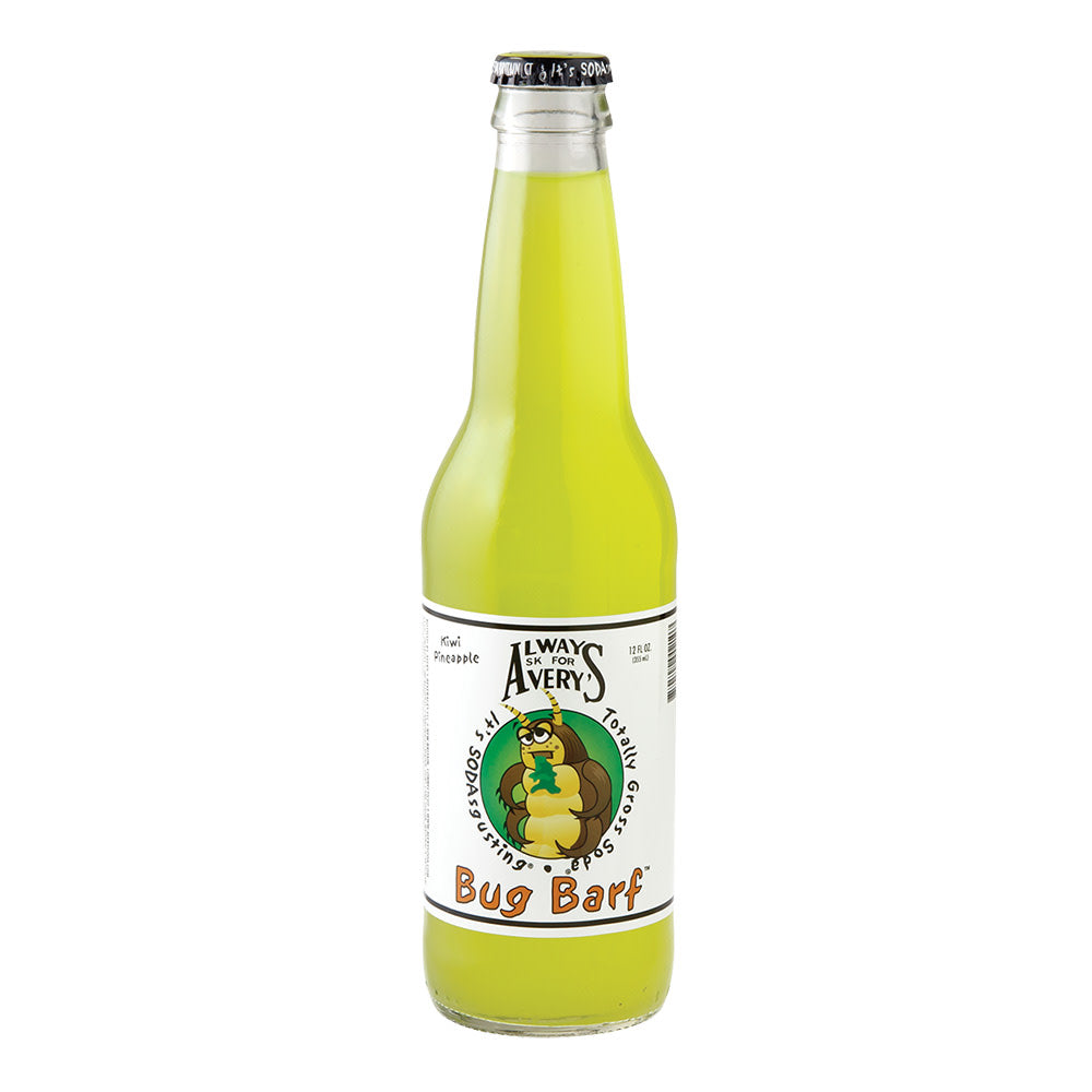 Wholesale Avery'S Bug Barf Kiwi Pineapple Soda 12 Oz Bottle- Bulk