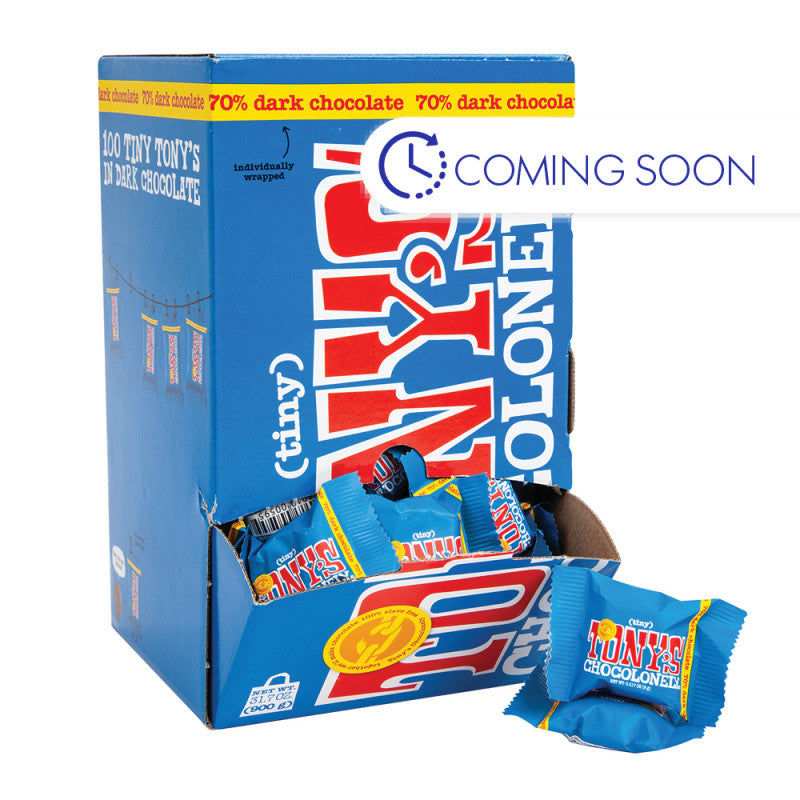 Wholesale Tony's Chocolonely Dark Chocolate Tinys 0.317 Oz- Bulk