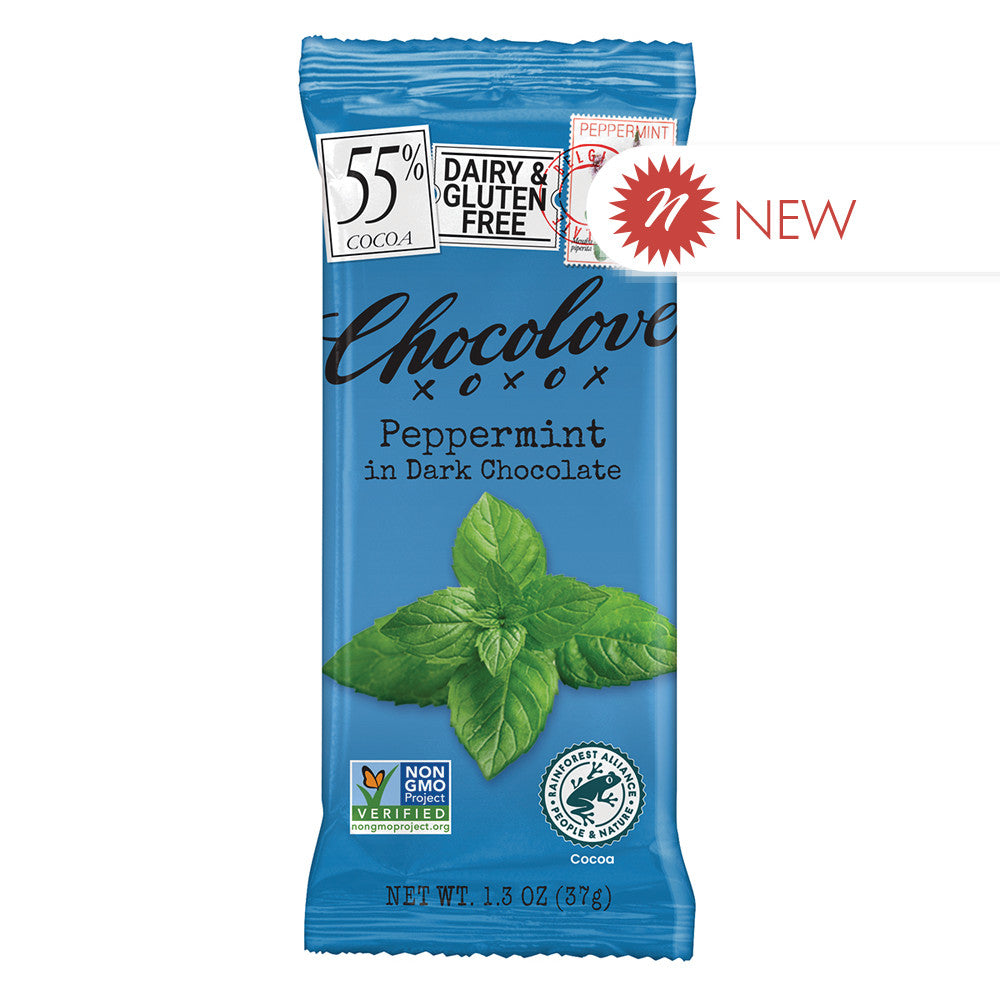 Wholesale Chocolove Peppermint In Dark Chocolate 1.3 Oz- Bulk