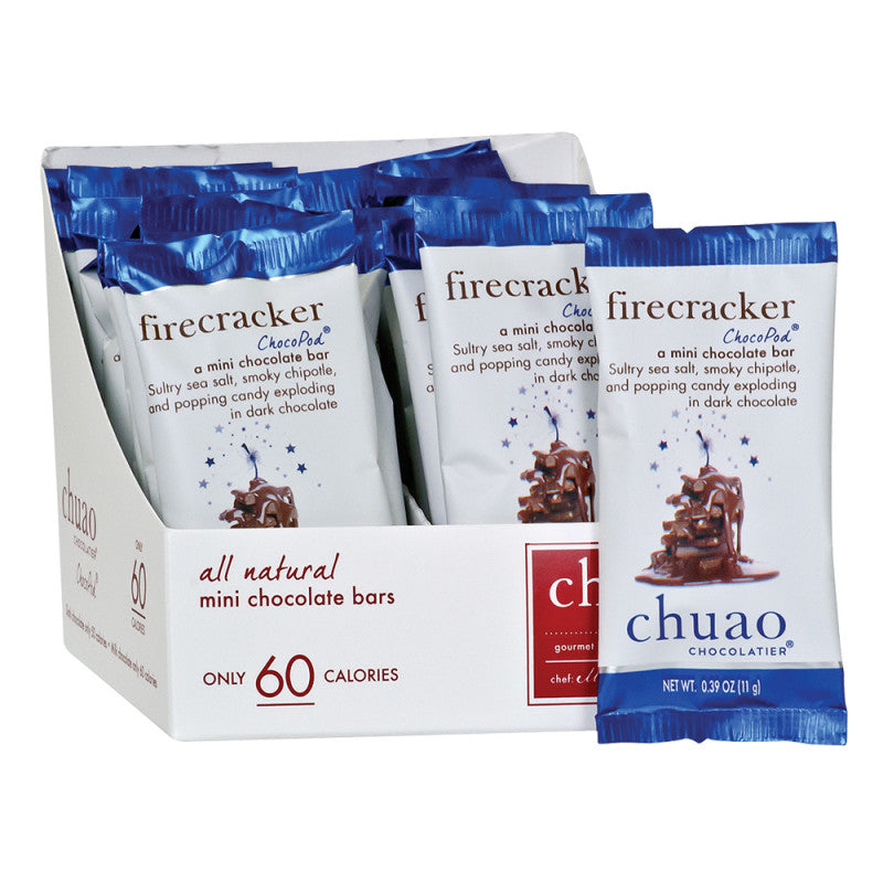Wholesale Chuao Mini Dark Chocolate Firecracker 0.39 Oz Bar Bulk